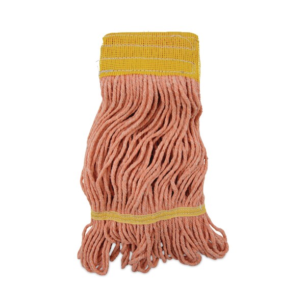 Unisan 5 in Looped-End Wet Mop, Orange, Cotton/Synthetic, PK12, UNS 501OR UNS 501OR - main